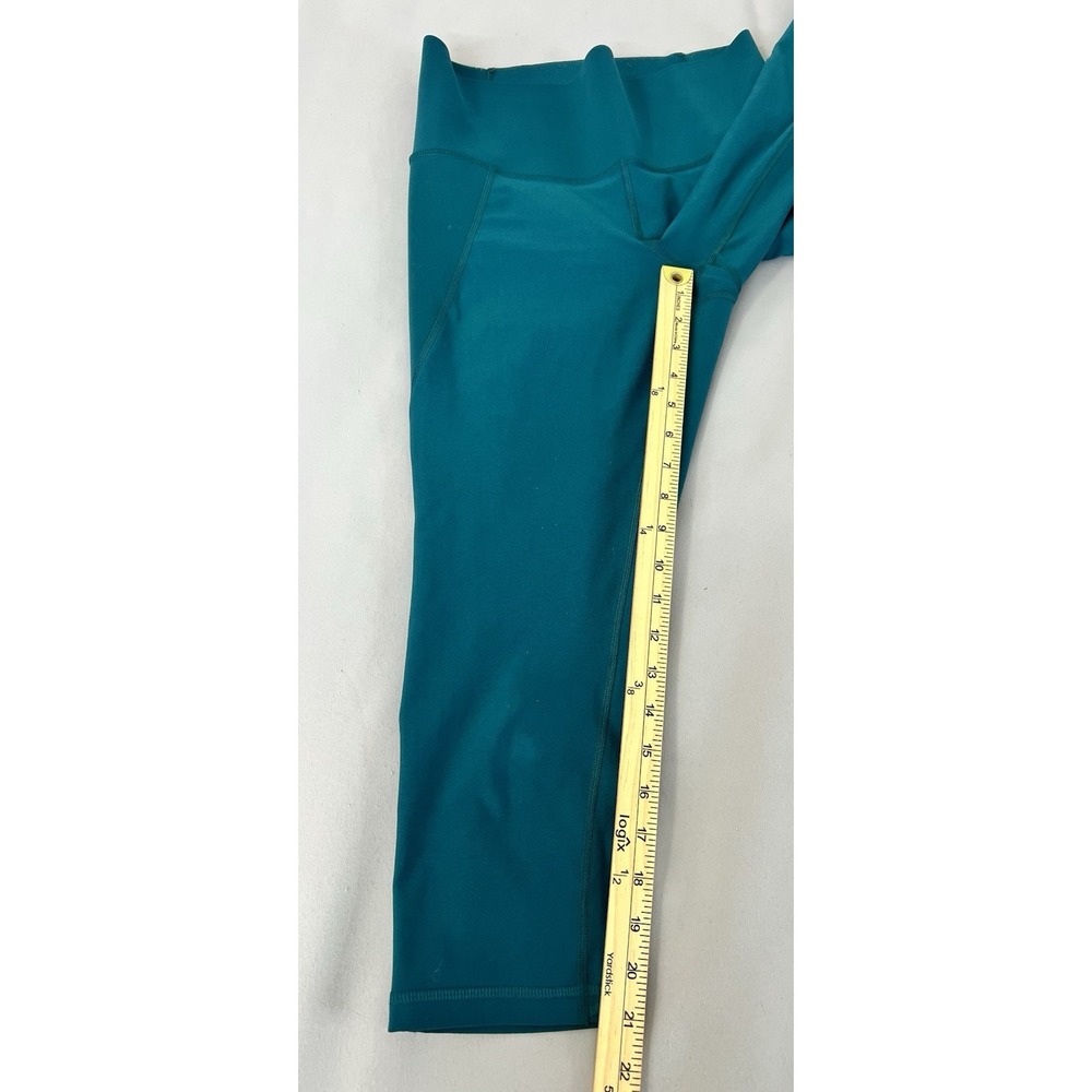 Lot Of 2 Old Navy Fabletics Leggings Size Large Green Blue Gym Womens - Picture 3 of 14